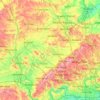 Topografische Karte Buckinghamshire, Höhe, Relief