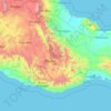 Topografische Karte Oaxaca, Höhe, Relief