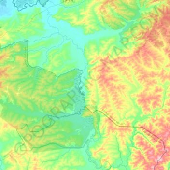Topografische Karte Сары-Чумыш, Höhe, Relief