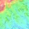 Topografische Karte Lauten-Weschnitz, Höhe, Relief