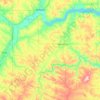 Topografische Karte McKenzie County, Höhe, Relief