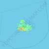 Topografische Karte Antigua, Höhe, Relief