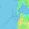 Topografische Karte Parc naturel marin du Bassin d’Arcachon, Höhe, Relief