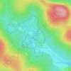 Topografische Karte národní přírodní rezervace Rašeliniště Jizerky, Höhe, Relief