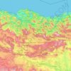 Topografische Karte Pays basque, Höhe, Relief