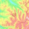 Topografische Karte Hunter–Fryingpan Wilderness Area, Höhe, Relief