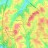 Topografische Karte Bradford Woods, Höhe, Relief