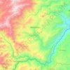 Topografische Karte Manzanares, Höhe, Relief