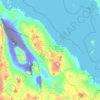 Topografische Karte Südliche Region des Roten Meeres, Höhe, Relief