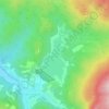 Topografische Karte Счастливенское водохранилище, Höhe, Relief