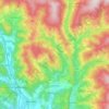 Topografische Karte Guttaring, Höhe, Relief