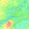 Topografische Karte Woodstock, Höhe, Relief