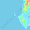 Topografische Karte Depeldet Island, Höhe, Relief