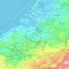 Topografische Karte Flanders, Höhe, Relief