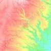 Topografische Karte Fish Creek Canyon Wilderness Study Area, Höhe, Relief