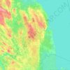Topografische Karte Peipsiääre vald, Höhe, Relief