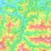 Topografische Karte Mieres, Höhe, Relief