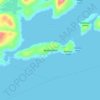 Topografische Karte Keats Island, Höhe, Relief