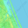 Topografische Karte Ormond Beach, Höhe, Relief