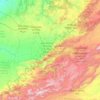 Topografische Karte Béni Mellal-Khénifra ⴰⵢⵜ ⵎⵍⵍⴰⵍ-ⵅⵏⵉⴼⵕⴰ بني ملال-خنيفرة, Höhe, Relief