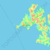 Topografische Karte Isla Carlos, Höhe, Relief