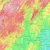 Topografische Karte Passaic County, Höhe, Relief