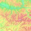 Topografische Karte Катандинское сельское поселение, Höhe, Relief