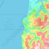 Topografische Karte Tirúa, Höhe, Relief