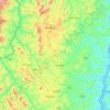 Topografische Karte Ruhango, Höhe, Relief