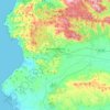 Topografische Karte Igrèsias/Iglesias, Höhe, Relief