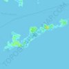 Topografische Karte Fishers Island, Höhe, Relief