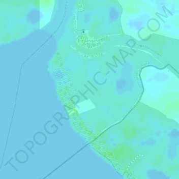 Topografische Karte Salambao, Höhe, Relief