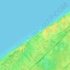 Topografische Karte Grand Beach, Höhe, Relief
