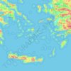 Topografische Karte South Aegean, Höhe, Relief