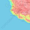 Topografische Karte Manzanillo, Höhe, Relief