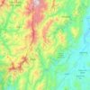 Topografische Karte Kayapa, Höhe, Relief