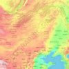 Topografische Karte Mongolia Interior, Höhe, Relief