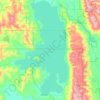 Topografische Karte Flathead Lake, Höhe, Relief