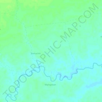 Topografische Karte Chakra, Höhe, Relief