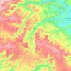 Topografische Karte Fruges, Höhe, Relief