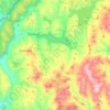 Topografische Karte Clarksville, Höhe, Relief