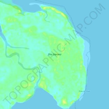Topografische Karte Ilha Itarana, Höhe, Relief