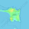 Topografische Karte Holy Island of Lindisfarne, Höhe, Relief