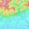 Topografische Karte Darjeeling, Höhe, Relief