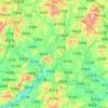 Topografische Karte Longchuan County, Höhe, Relief
