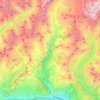Topografische Karte Torrente Marmore, Höhe, Relief