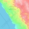 Topografische Karte محافظة الوجه, Höhe, Relief