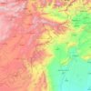 Topografische Karte Ehemalige Stammesgebiete unter Bundesverwaltung, Höhe, Relief