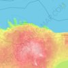 Topografische Karte Kreis Lääne-Viru, Höhe, Relief