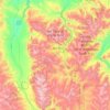 Topografische Karte Lee Metcalf Wilderness Area, Höhe, Relief
